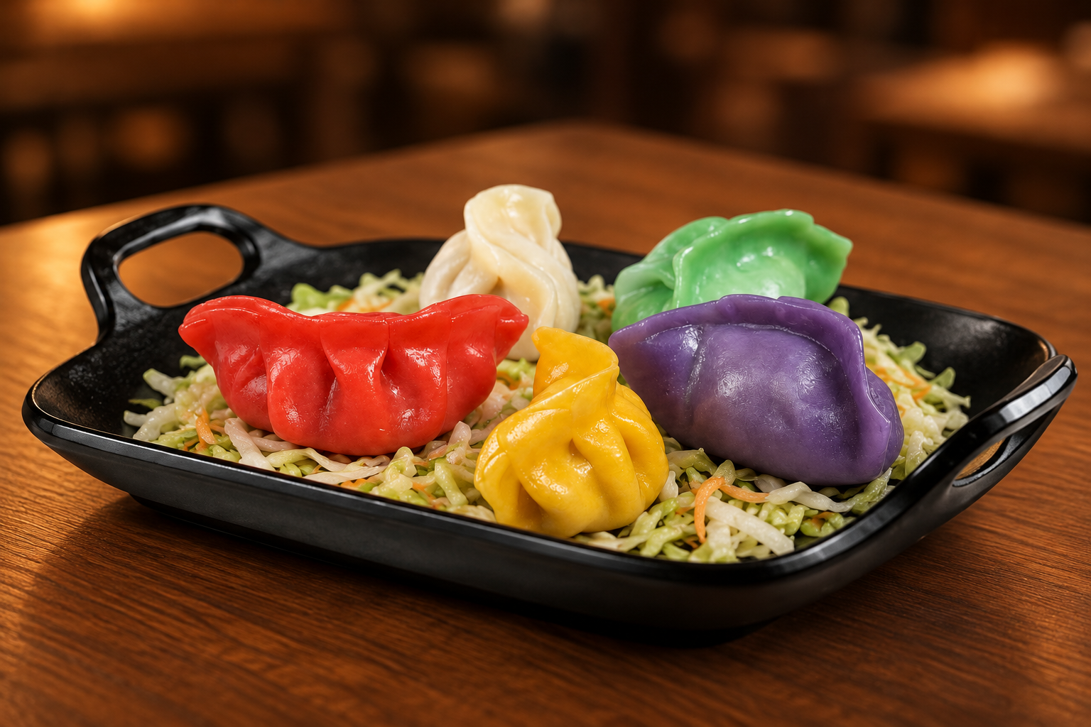 5-Color Gyoza · Five Colors, Five Fillings